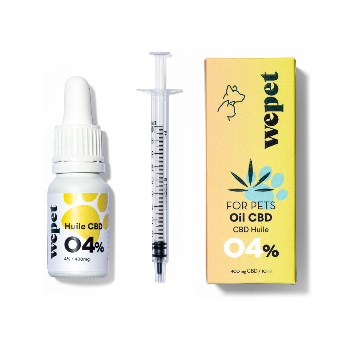 Huile CBD 4% pour animaux