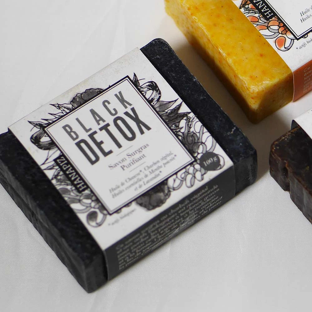 SAVON SURGRAS AU CHANVRE – BLACK DETOX